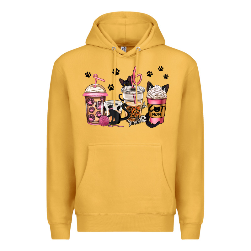 Cat Mom Coffee Premium Hoodie by Jasminsmagicworld | Teevron