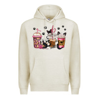 Oatmeal Heather cat mom coffee Premium Hoodie - Jasminsmagicworld