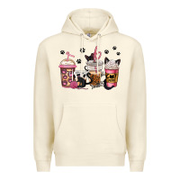 Sandshell cat mom coffee Premium Hoodie - Jasminsmagicworld