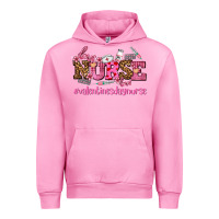 Fuchsia Pink nurse with valentines day element Urban Hoodie - AdoDesignShop