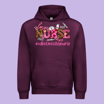 Nurse With Valentines Day Element Urban Hoodie Designed By Adodesignshop