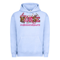 Pigment Grape Ice nurse with valentines day element Urban Hoodie - AdoDesignShop