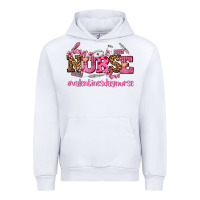 White nurse with valentines day element Urban Hoodie - AdoDesignShop