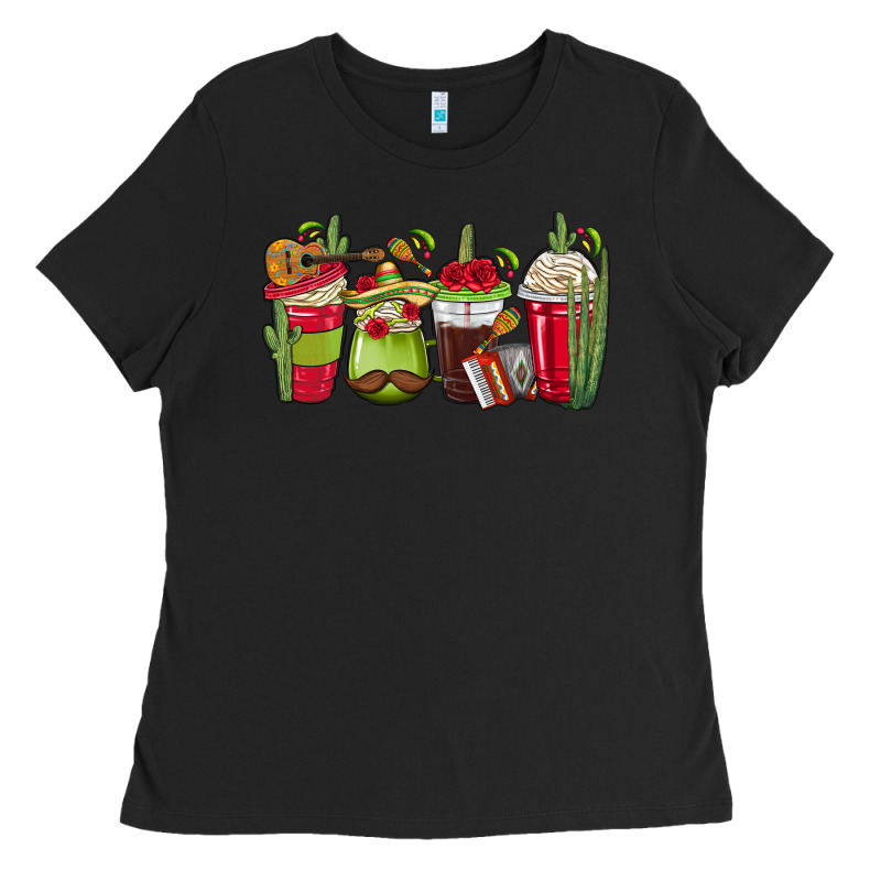 Mexico Coffee Cups Ladies Tee by texasbilliewilder | Teevron