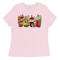 Bubblegum Pink Mexico Coffee Cups Ladies Tee - texasbilliewilder