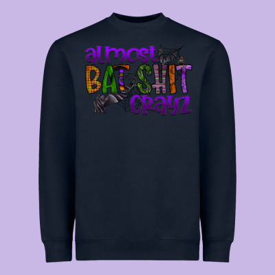 Almost Bat Shit Crayz Heavyweight Sweatshirt Designed By Sublimationcraftshop
