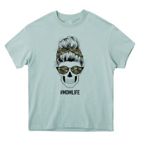 Camouflage Pattern Mom Skull Heavy Core Tee | Teevron