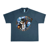 Midnight Navy hello winter Urban Heavy Tee - CowGirlArtShop