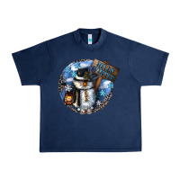 Navy hello winter Urban Heavy Tee - CowGirlArtShop