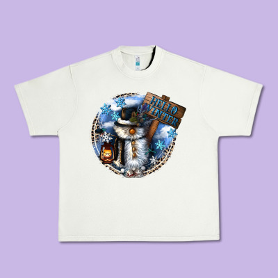 Hello Winter Urban Heavy Tee Designed By Cowgirlartshop