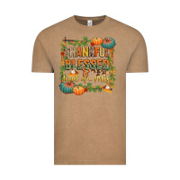 Vintage Coffee thankful blessed and kind of a mess Vintage Tee - CowGirlArtShop