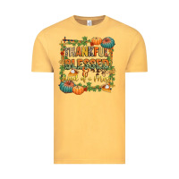 Vintage Mustard thankful blessed and kind of a mess Vintage Tee - CowGirlArtShop