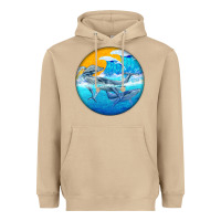 Mushroom humpback whale Heavyweight Hoodie - BarkalooDesign
