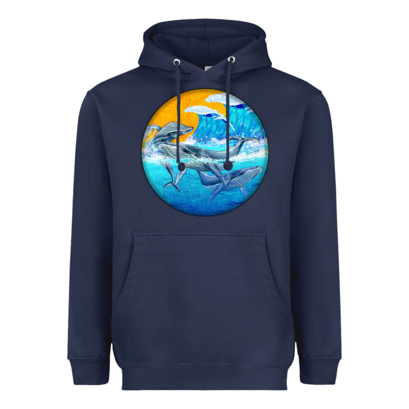 Humpback Whale Heavyweight Hoodie by BarkalooDesign | Teevron