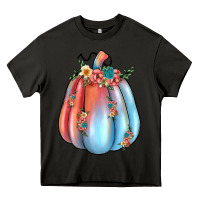Asphalt flowers pumpkin Heavy Core Tee - JahusDesignShop