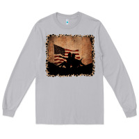 Moon Dust America Western Cowboy and Cowgirl Leopard Frame Long Sleeve Tee - CowCowDesign