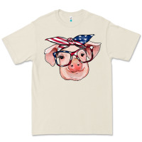 Bone american flag with pig Premium Tee - RanaPortraitStore