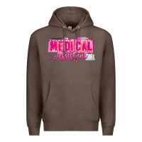 Coffee valentine medical assistant Premium Hoodie - CowhideDigitalArt