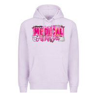 Lilac valentine medical assistant Premium Hoodie - CowhideDigitalArt