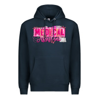 Navy valentine medical assistant Premium Hoodie - CowhideDigitalArt