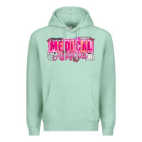 Seafoam valentine medical assistant Premium Hoodie - CowhideDigitalArt