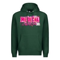 Sports Green valentine medical assistant Premium Hoodie - CowhideDigitalArt