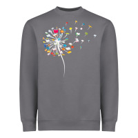 Storm Womens Funny Dandelion Books Gift For Reading Lover Women Girls V-Neck Heavyweight Sweatshirt - trangStudio
