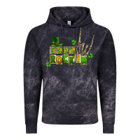 Cloud Black Sham rockin skeleton hand St. Patrick's Vintage Hoodie - CowGirlArtShop