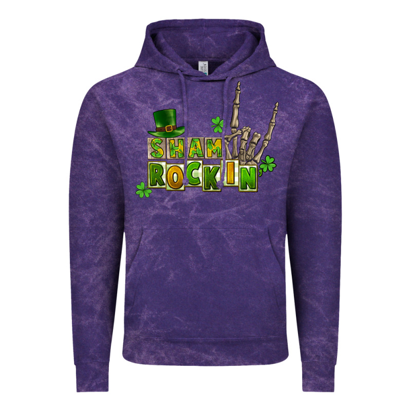 Sham Rockin Skeleton Hand St. Patrick's Vintage Hoodie by CowGirlArtShop | Teevron