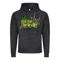 Vintage Black Sham rockin skeleton hand St. Patrick's Vintage Hoodie - CowGirlArtShop