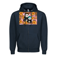 Mama Panda And Baby Panda Zipper Hoodie | Teevron
