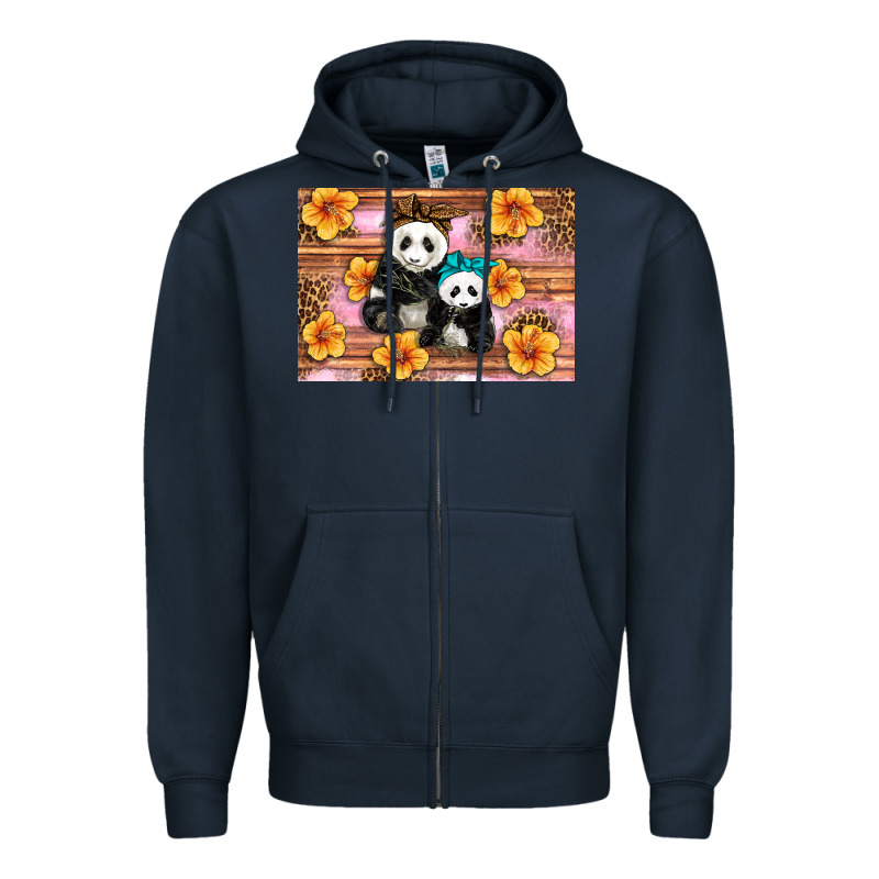 Mama Panda And Baby Panda Zipper Hoodie by Artiststas | Teevron