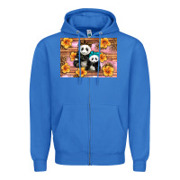 True Royal Mama Panda And Baby Panda Zipper Hoodie - Artiststas