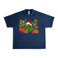 Navy christmas cactus Urban Heavy Tee - CowGirlArtShop