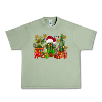 Oil Green christmas cactus Urban Heavy Tee - CowGirlArtShop