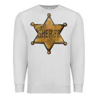 Dove Grey sheriff star Premium Sweatshirt - BarkalooDesign