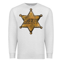 Oatmeal Heather sheriff star Premium Sweatshirt - BarkalooDesign