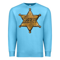Ocean Blue sheriff star Premium Sweatshirt - BarkalooDesign