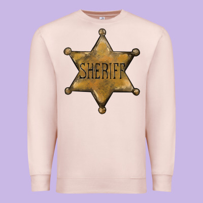 Sheriff Star Premium Sweatshirt Designed By Barkaloodesign
