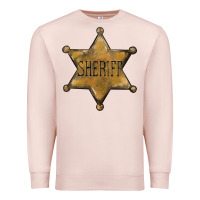 Pale Pink sheriff star Premium Sweatshirt - BarkalooDesign