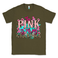 Army Green The pink is for my Grandma Cancer Awareness Classic Tee - HowdyJamesFarm