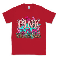 Red The pink is for my Grandma Cancer Awareness Classic Tee - HowdyJamesFarm