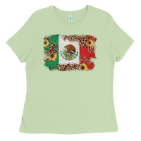 Matcha Mexican Flag with Leopard Ladies Tee - texasbilliewilder