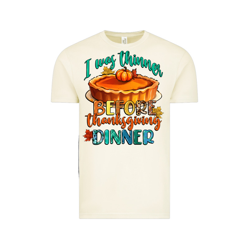 I Was Thinner Before Thanksgiving Dinner Vintage Tee by CowGirlArtShop | Teevron