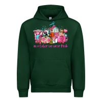 Forest Green western cancer  in october we wear pink coffee cups with ribbons Urban Hoodie - AdoDesignShop