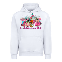 White western cancer  in october we wear pink coffee cups with ribbons Urban Hoodie - AdoDesignShop