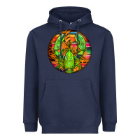 Navy lobster round Heavyweight Hoodie - BarkalooDesign