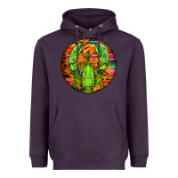 Plum lobster round Heavyweight Hoodie - BarkalooDesign