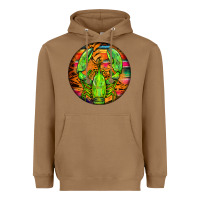 Toasted Coconut lobster round Heavyweight Hoodie - BarkalooDesign