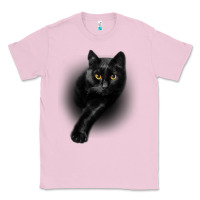 Bubblegum Pink Black Cat Yellow EyesCats Tee Shirt Gifts Classic Tee - trangStudio
